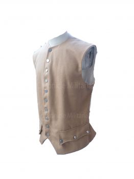 Rev war tan wool vest